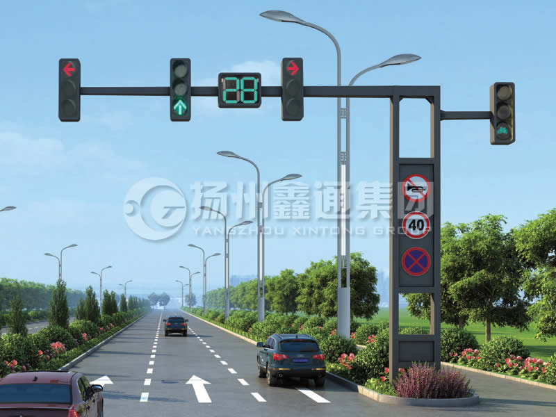 XHDG-006，錐形懸臂框架信號(hào)燈桿